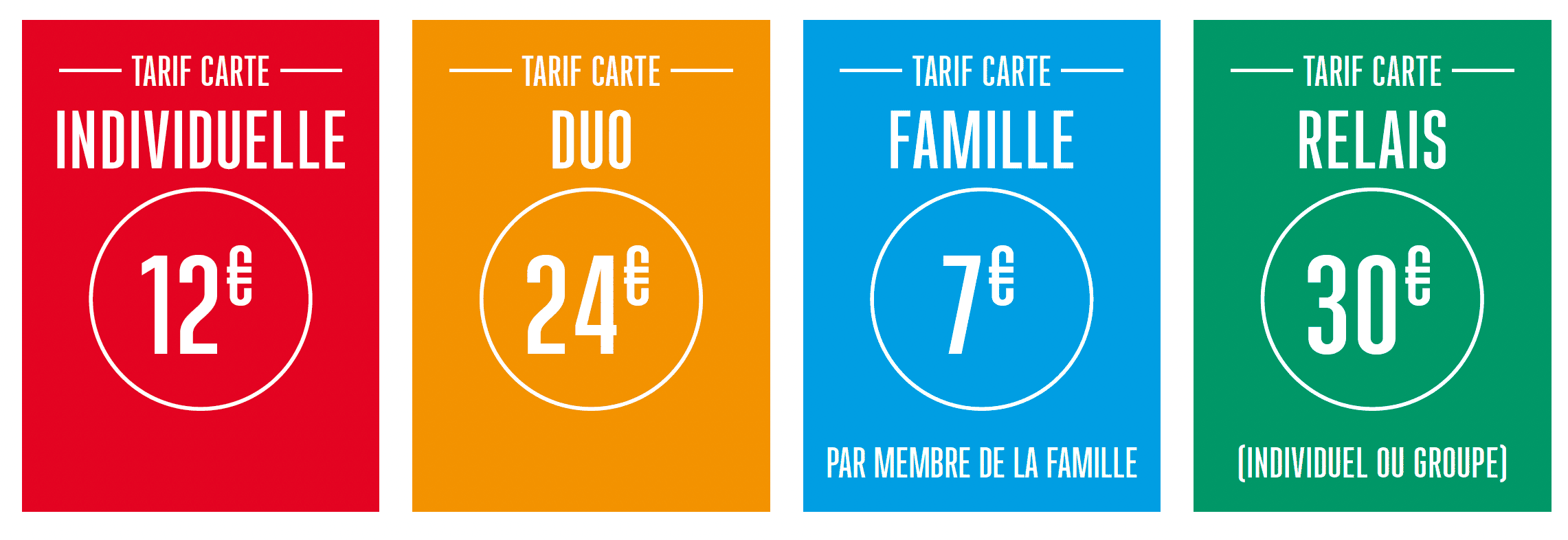 Cartes d'adh&eacute;sion